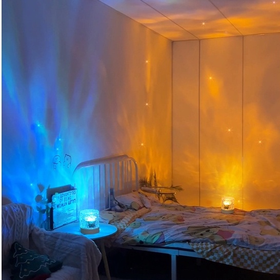 Đèn Gợn Sóng UStyle R1 Chiếu Galaxy Chuyển Động Hình Gợn Sóng Nước Trang Trí, Decor Phòng Ngủ, Phòng Khách CAM DECOR