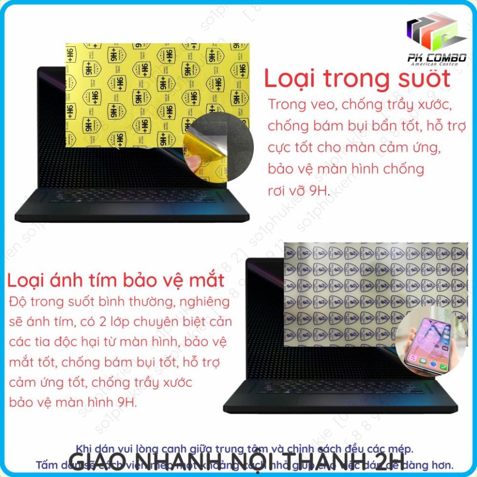 Dán màn hình cường lực laptop Asus ROG Zephyrus M16  Gu603 / M16  Gu604 nano dẻo siêu mỏng trong suốt, nhám