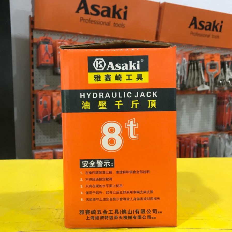 Kích thủy lực CHẤT LƯỢNG JAPAN SIÊU BỀN 2-4-5-8-10-12-16T  Asaki CHÍNH HÃNG AK-0001-0002-0003-0004-0005-0006-0007