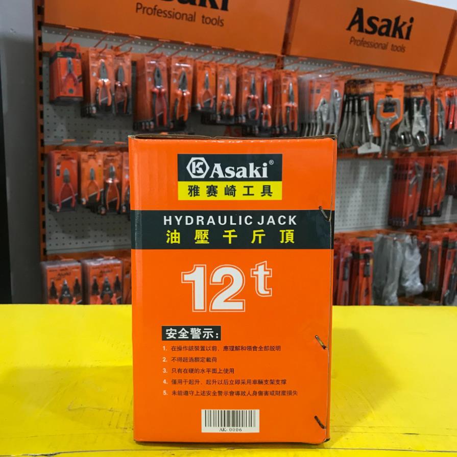 Kích thủy lực CHẤT LƯỢNG JAPAN SIÊU BỀN 2-4-5-8-10-12-16T  Asaki CHÍNH HÃNG AK-0001-0002-0003-0004-0005-0006-0007