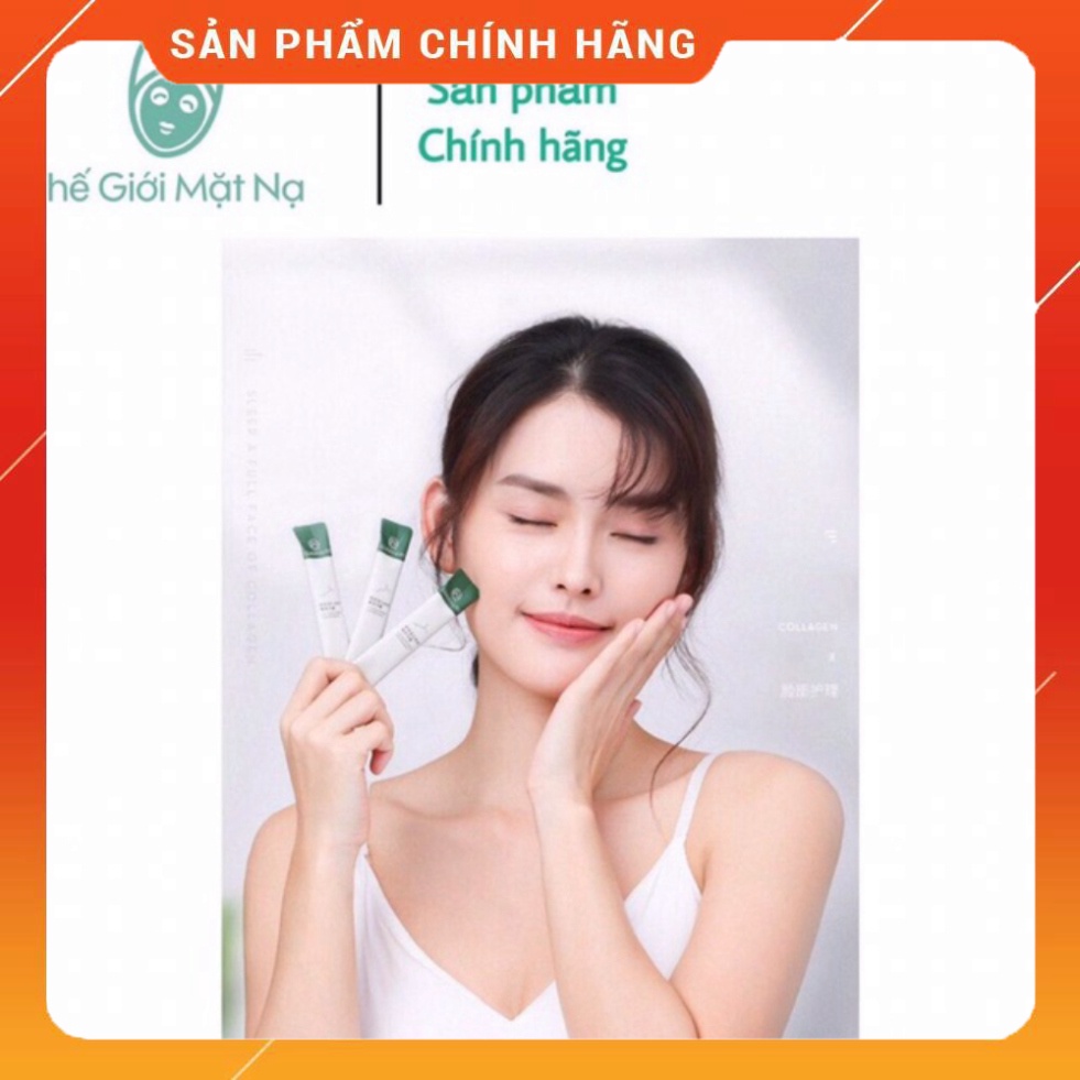 Mặt nạ ngủ collagen dưỡng trắng giúp da căng bóng trẻ hoá làn da