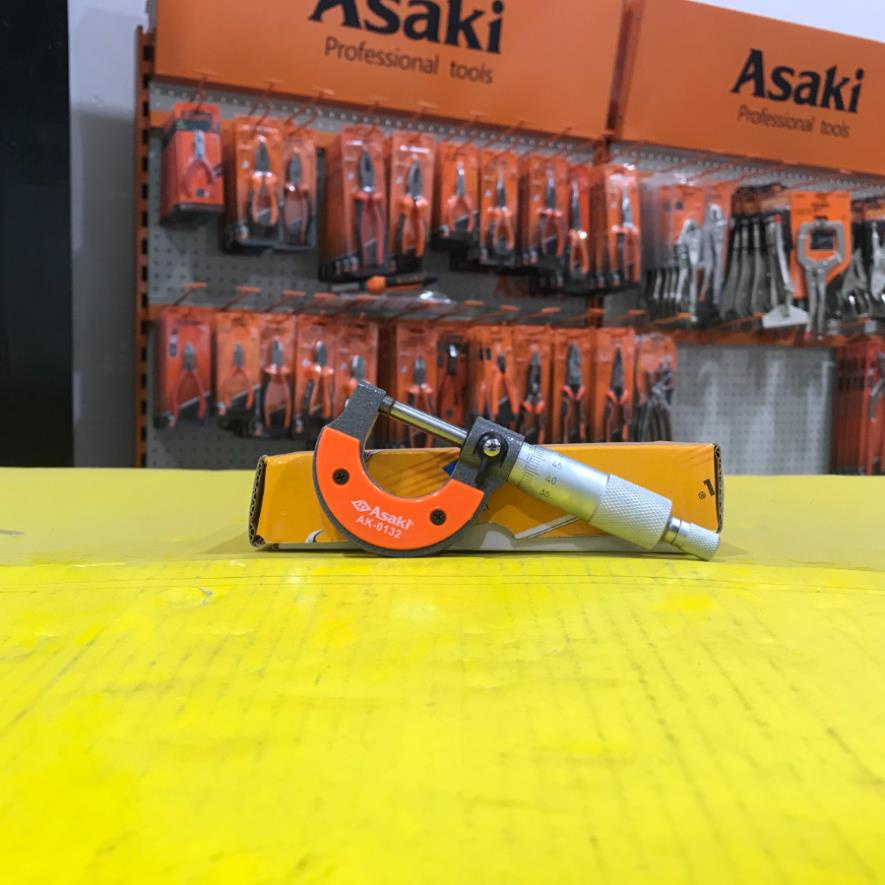 Thước Panme  đo ngoài cáo cấp tiêu chuẩn Nhật Bản chính hãng Asaki  AK-0132