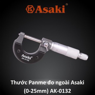 Thước Panme đo ngoài cáo cấp tiêu chuẩn Nhật Bản chính hãng Asaki AK-0132