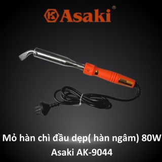Mỏ hàn chì đầu dẹp 80W chính hãng, tiêu chuẩn Japan Asaki AK-9044