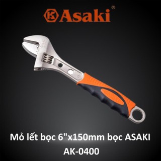 Mỏ lết bọc nhựa chất lượng cao siêu bền 150-300mm asaki chính hãng ak-0400,ak-0401,ak-0402,ak-0403