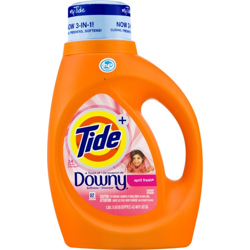 Nước Giặt Kết Hợp Hương Downy, Liquid Laundry Detergent, April Fresh, 29 Lần Giặt, 46 fl oz (1.36L) - TIDE