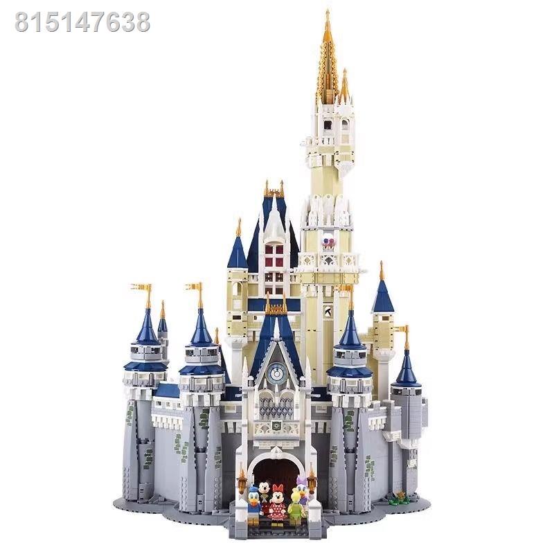 🎡hàng giao ngay🎡☜ஐ₪Tương thích với LEGO Micro Particles Khối xây dựng lâu đài Sakura Disney Đồ chơi lắp ráp sê-ri độ k