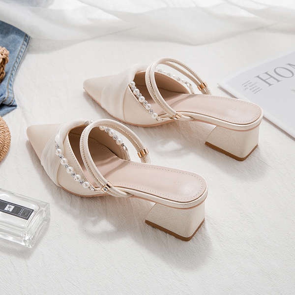 Dép Cao Gót Mũi Nhọn Thời Trang Thanh Lịch Cho Nữ