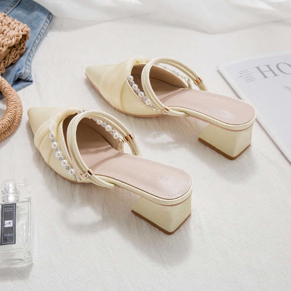 Dép Cao Gót Mũi Nhọn Thời Trang Thanh Lịch Cho Nữ