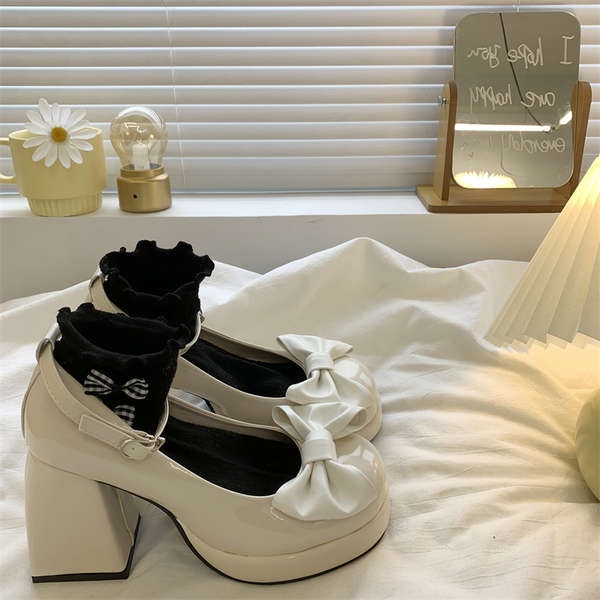 Giày Cao Gót Phối Nơ Xinh Xắn Dành Cho Nữ