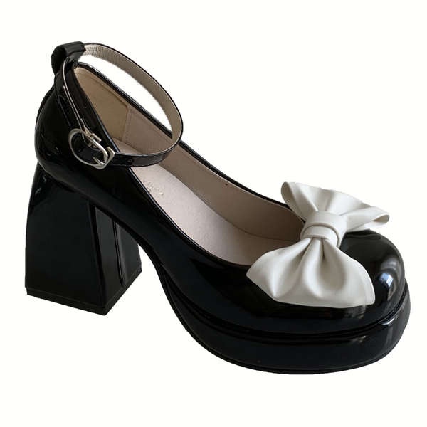 Giày Cao Gót Phối Nơ Xinh Xắn Dành Cho Nữ