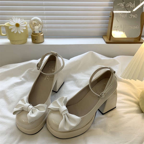 Giày Cao Gót Phối Nơ Xinh Xắn Dành Cho Nữ