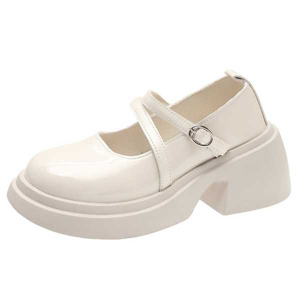 Giày Da Đế Dày Thời Trang Dành Cho Nữ