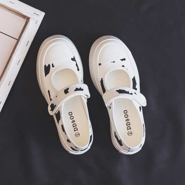 Giày Mary Jane Quai Dán Đế Dày Thời Trang Mùa Hè Dành Cho Nữ