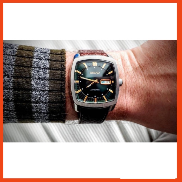 Đồng hồ nam xịn SEIKO Recraft Automatic Green Dial SNKP27 - Máy cơ tự nhiên - Kính cứng - Dây da Chính Hãng Bảo Hành 2 n