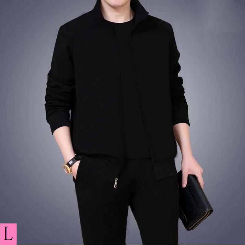 Bộ Đồ Thể Thao Áo Khoác Cardigan Phối Quần Dài Thời Trang Thu Đông Cho Nam Trung Niên