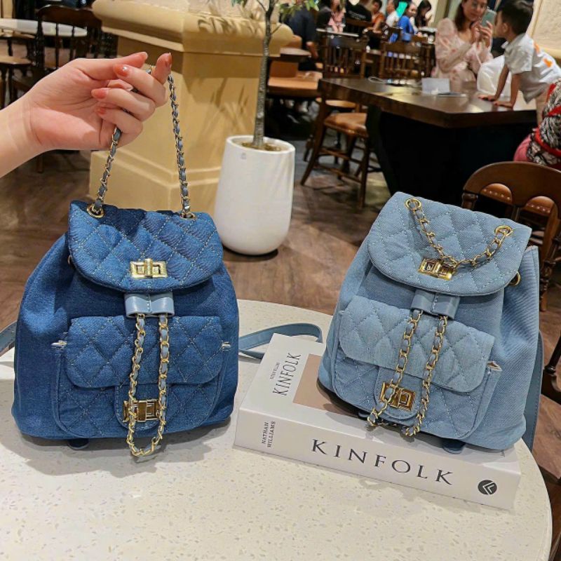 Balo Vải Bò Khóa Xoay