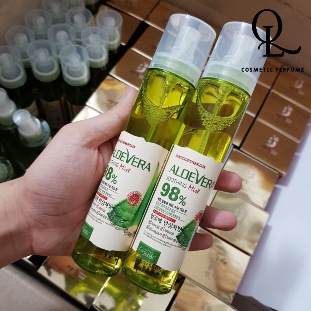 Xịt khoáng Nha Đam White Organia Good Nature Aloe Vera Soothing Mist 118ml