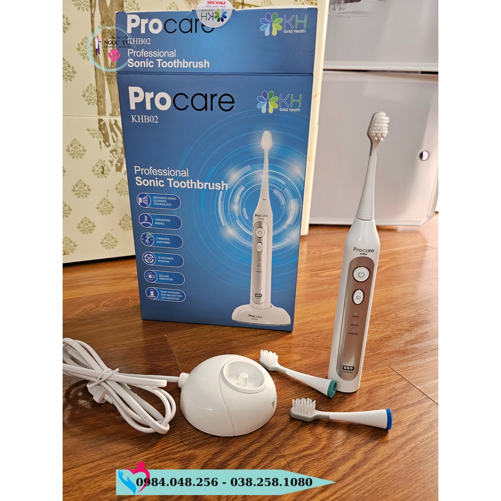 Bàn chải đánh răng điện cao cấp Procare KHB02 NGƯỜI LỚN - KHB03 TRẺ EM - 1 ĐỔI 1