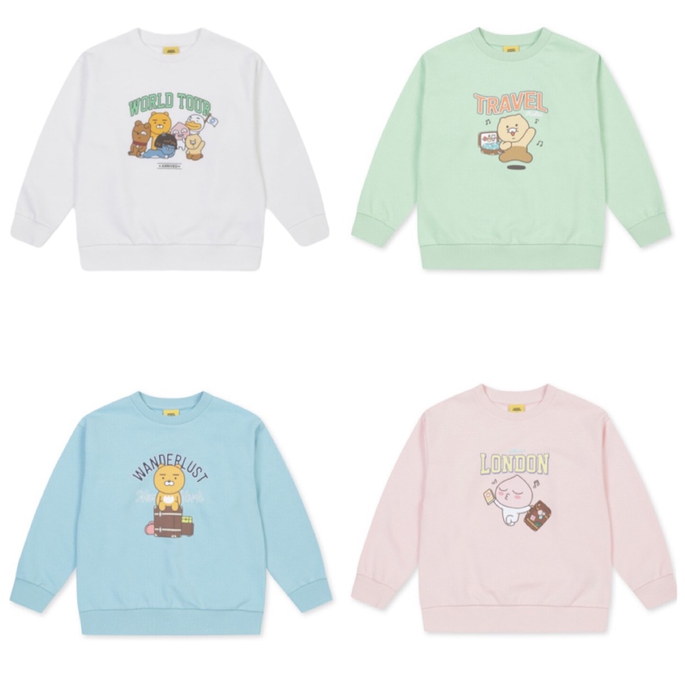 Áo nỉ da cá Topten nhiều hình BTBG size 100 - 150 ( Bảng màu 2 )