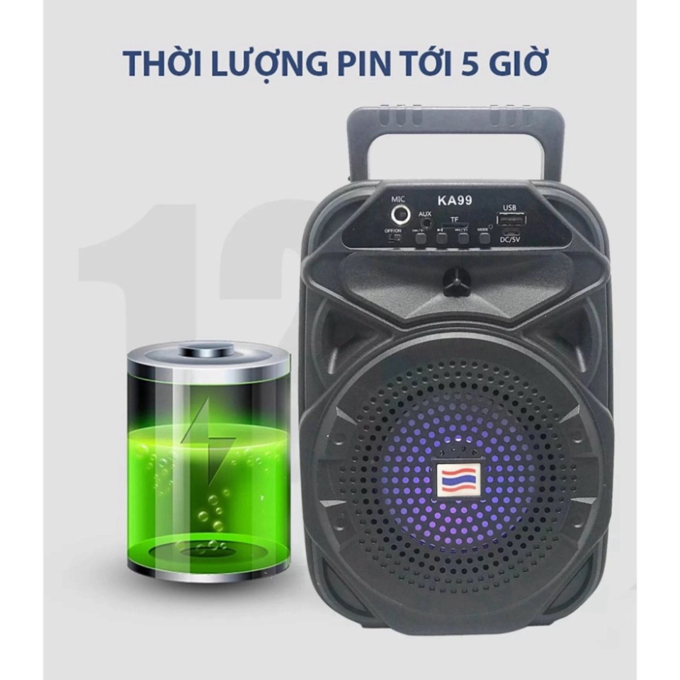 Loa bluetooth mini hát karaoke khuyến mãi mic KA99 - Micro karaoke không dây mini nghe nhạc cực đã
