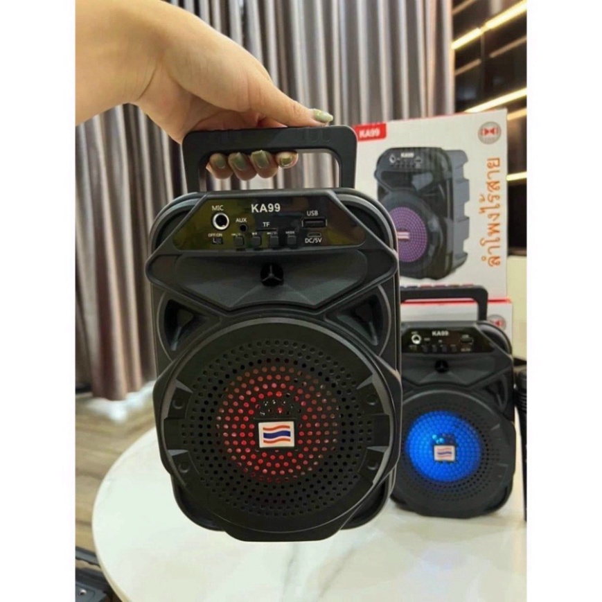Loa bluetooth mini hát karaoke khuyến mãi mic KA99 - Micro karaoke không dây mini nghe nhạc cực đã