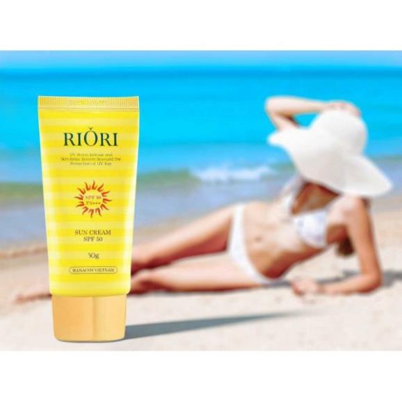 Kem chống nắng Whitening UV Sun Block Cream RIORI HANA - Kem chống nắng cao cấp - Mỹ phẩm Hàn Quốc