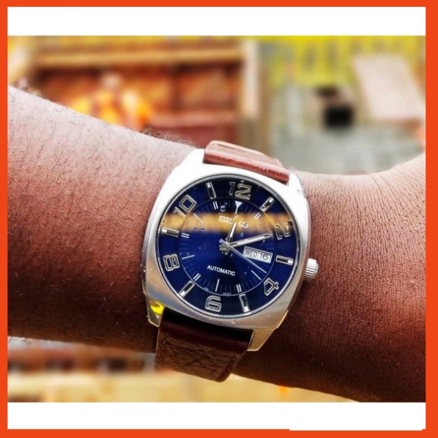 Đồng hồ nam hàng hiệu Seiko Recraft Automatic Blue Dial SNKN37 -Máy pin-Kính cứng Bảo Hành 2 năm