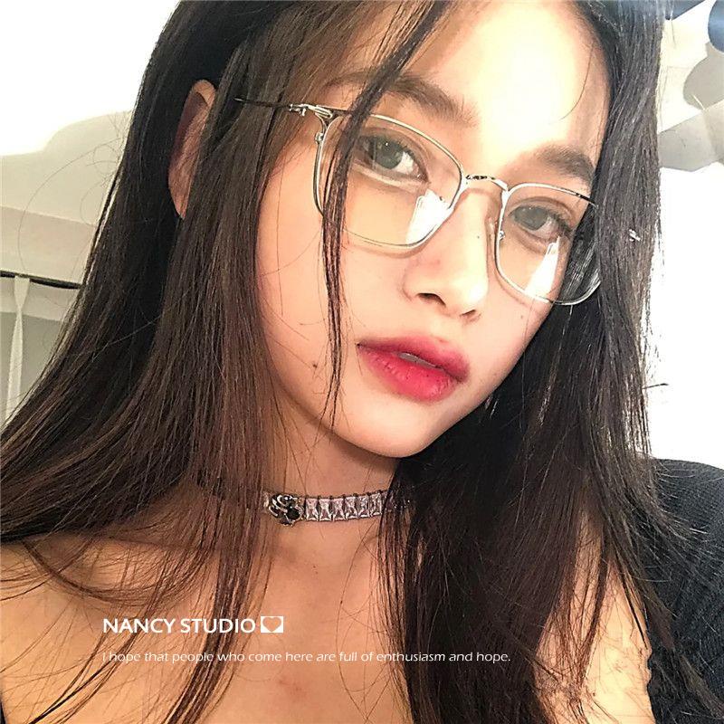 Gọng Kính Chống Ánh Sáng Xanh Lam Phong Cách Hoàng Gia Thiên Nga Cao Cấp ins Influencer Swan Sister Bảo Vệ Mắt Chống Ánh Sáng Xanh