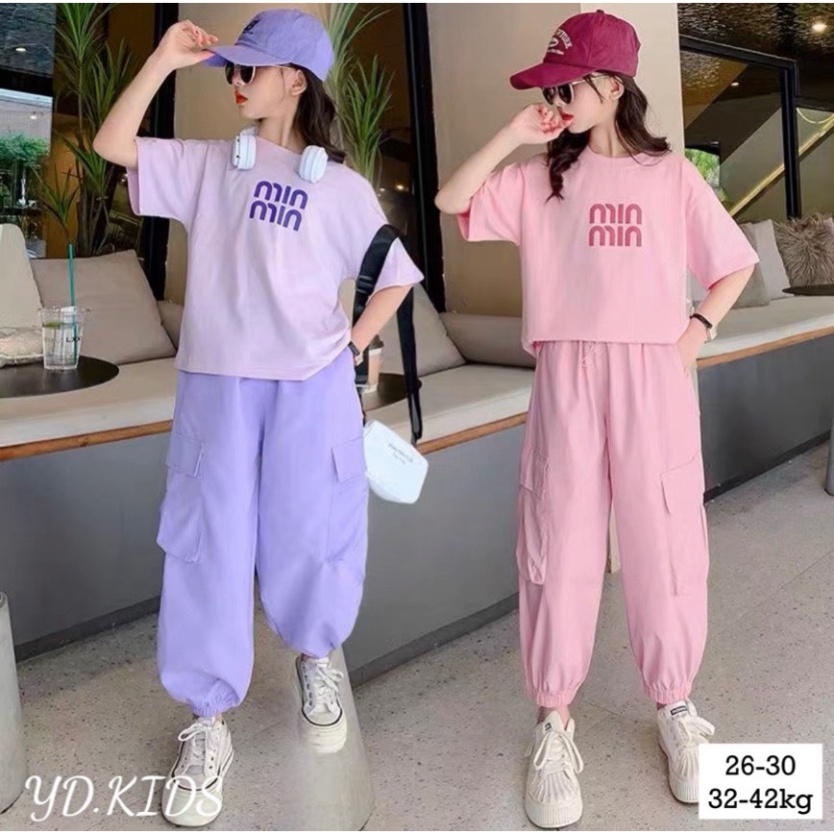 Set bộ quần áo cá tính cho bé gái size đại 30-42kg Bộ Hiphop thu đông trẻ em Kittenbabyshop