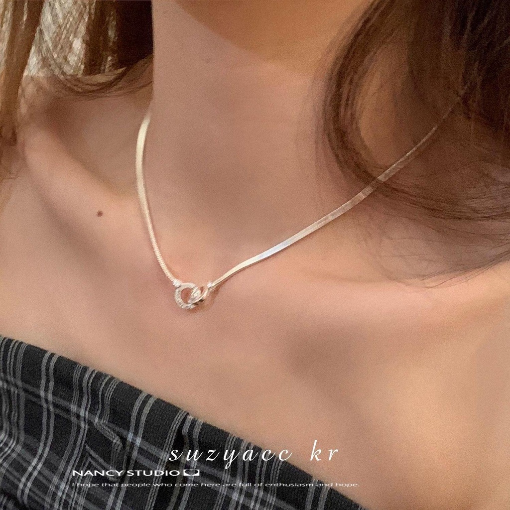 Vòng Tay Dây Xích Đôi Khóa Xương Rắn Sang Trọng Thiết Kế Cao Cấp ins Dành Cho Bạn Nữ