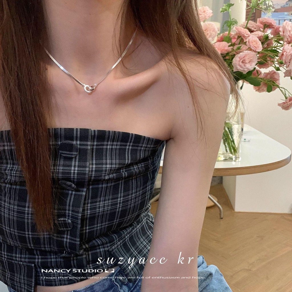 Vòng Tay Dây Xích Đôi Khóa Xương Rắn Sang Trọng Thiết Kế Cao Cấp ins Dành Cho Bạn Nữ