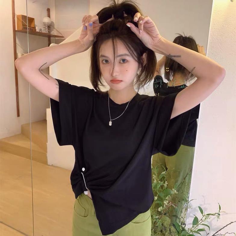 Áo thun tay lật dúm eo siêu sang thời trang siêu xinh AO23