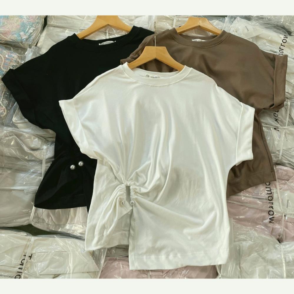 Áo thun tay lật dúm eo siêu sang thời trang siêu xinh AO23