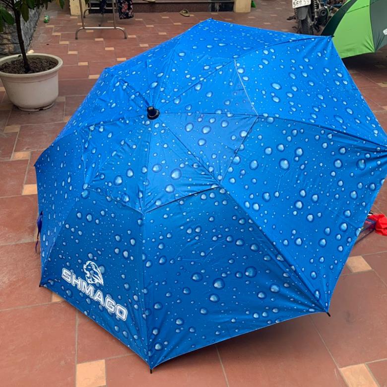 Ô câu cá - Ô Dù che Nắng Mưa hình xanh sọc dưa và giọt nước