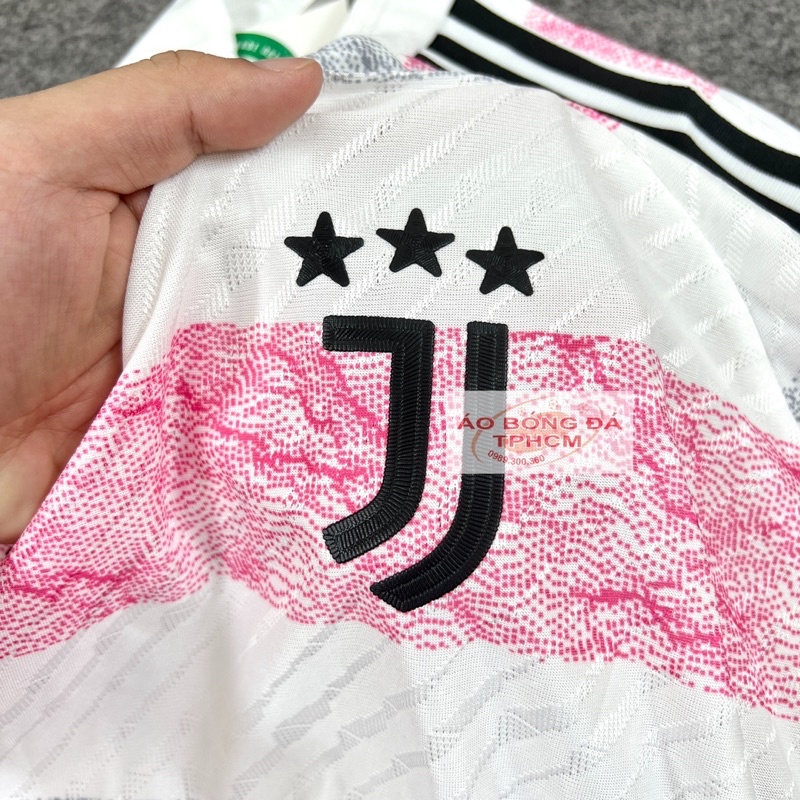 JUVE.mùa23/24-Áo Bóng Đá bản PLAYER hàng Thái cao cấp-JUVE trắng hồng 23/24