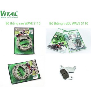 Bố thắng honda future fi wave rsx wave s 110 đĩa đùm  vital - made in thailand