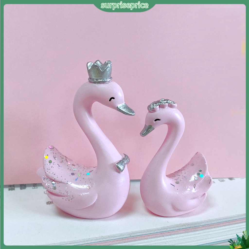 1 Cặp Mô Hình Thiên Nga Thật Không Vỡ Dùng Trang Trí Nhà Cửa / Lễ Tình Nhân