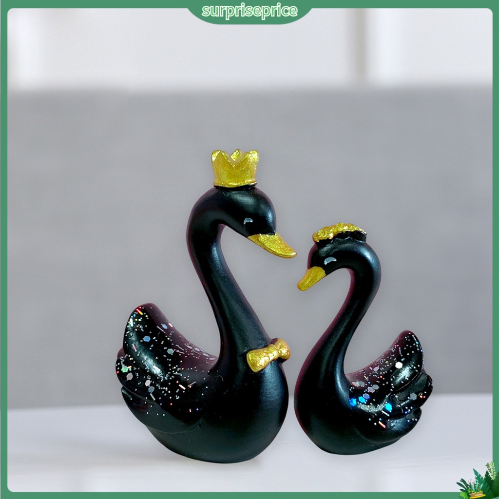 1 Cặp Mô Hình Thiên Nga Thật Không Vỡ Dùng Trang Trí Nhà Cửa / Lễ Tình Nhân
