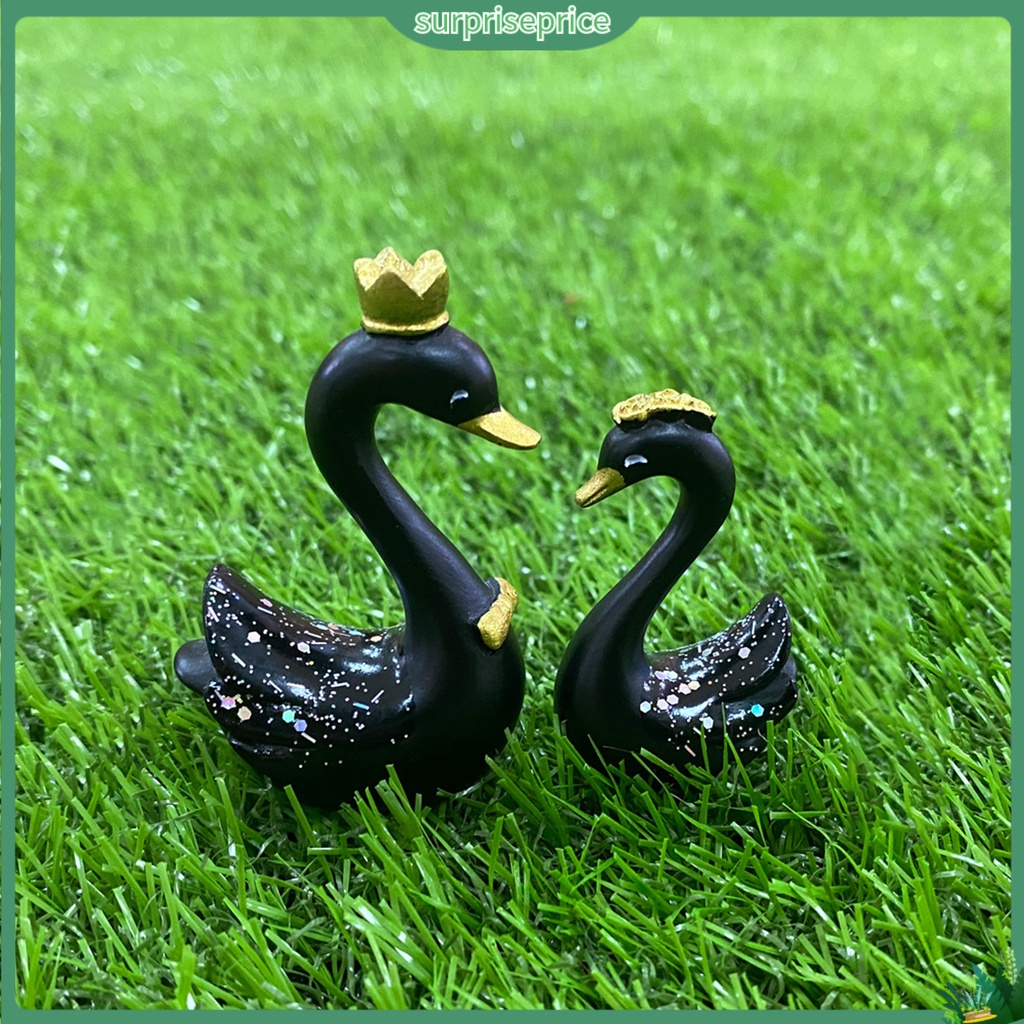 1 Cặp Mô Hình Thiên Nga Thật Không Vỡ Dùng Trang Trí Nhà Cửa / Lễ Tình Nhân