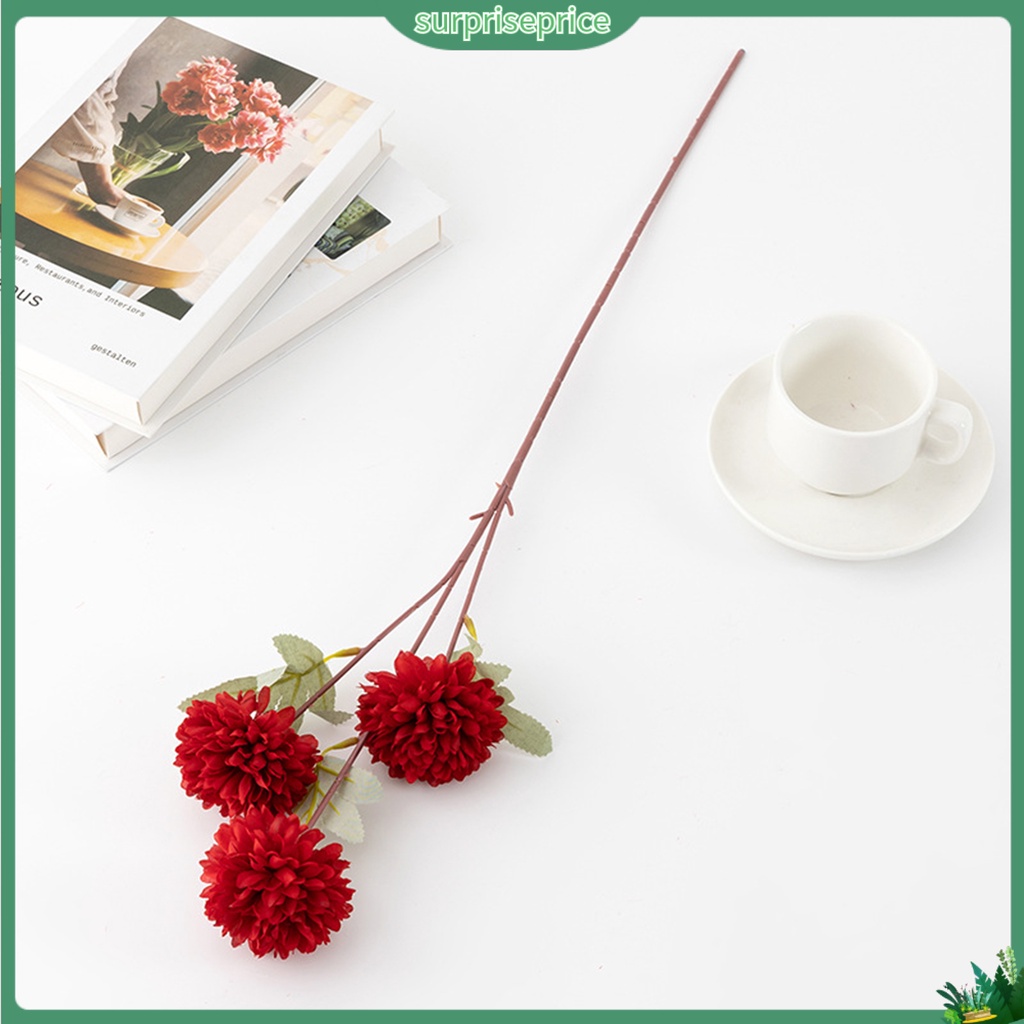 Ever Lâu Hoa Hành Tây Giả 3 Đầu Quả Bóng Trang Trí Tiệc Tùng Không Bị Lem