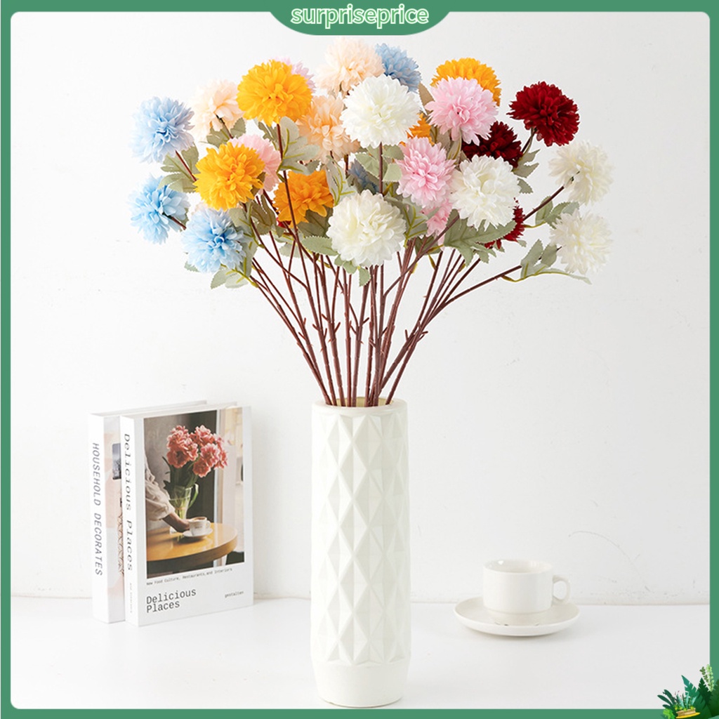 Ever Lâu Hoa Hành Tây Giả 3 Đầu Quả Bóng Trang Trí Tiệc Tùng Không Bị Lem