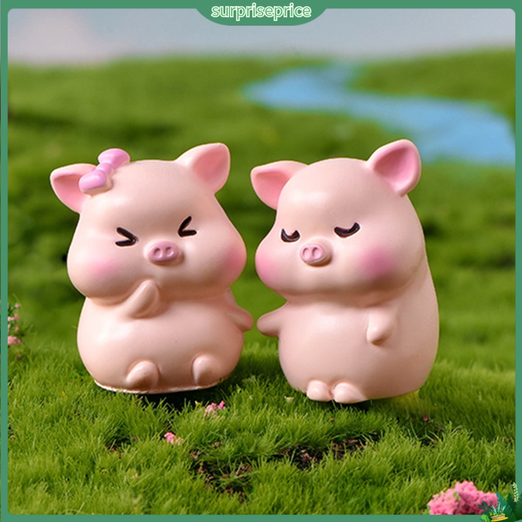 Mô Hình Chú Heo Đáng Yêu Trang Trí Sân Vườn