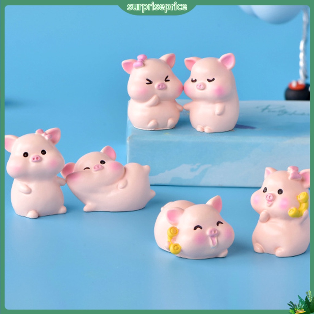 Mô Hình Chú Heo Đáng Yêu Trang Trí Sân Vườn