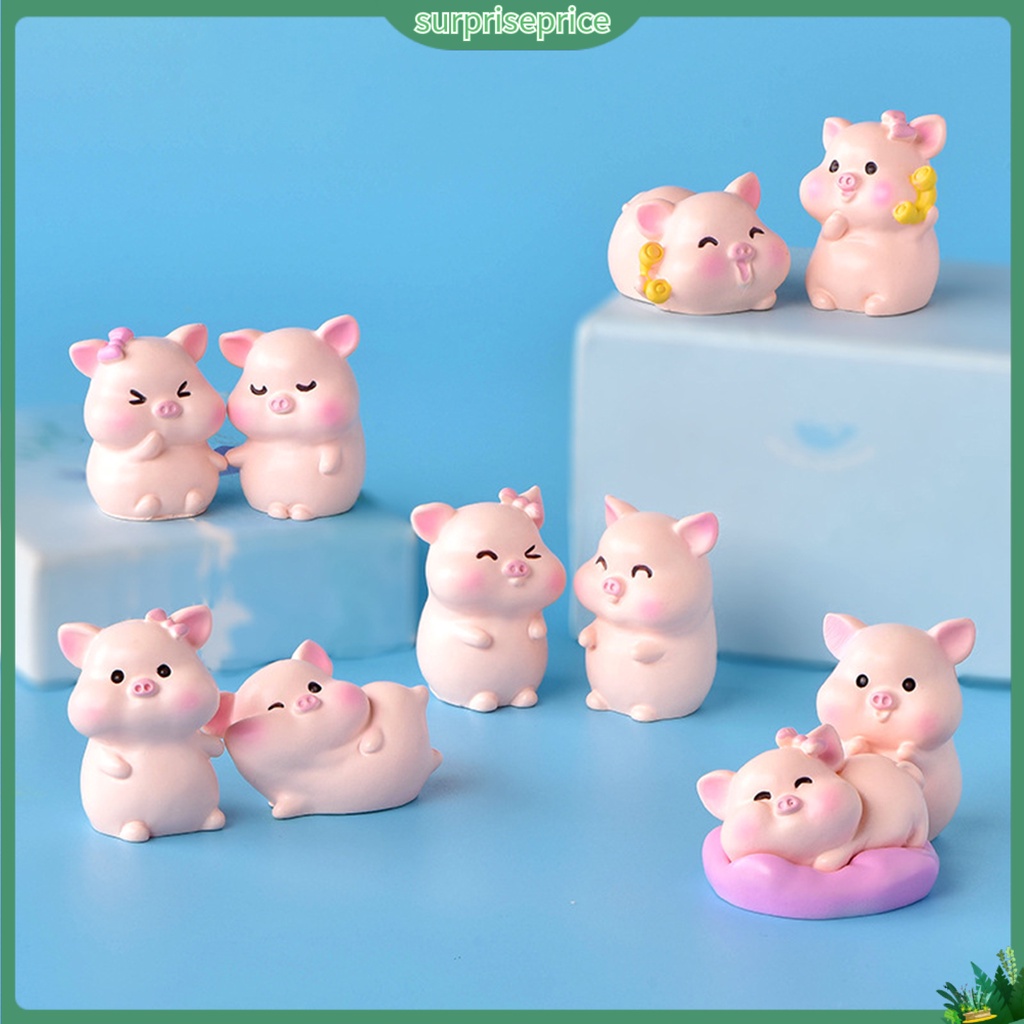 Mô Hình Chú Heo Đáng Yêu Trang Trí Sân Vườn