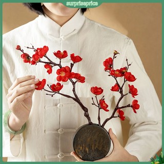 <surprise> Hoa đào giả lụa để trang trí tiệc cưới làm đạo cụ chụp ảnh nổi bật