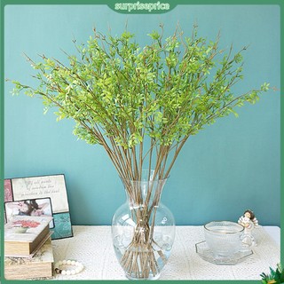 Nhánh ba nhánh cây nhân tạo sống động như thật trang trí nhà cửa