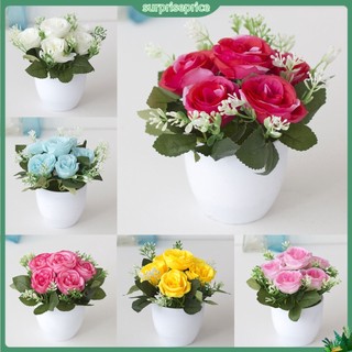 <surprise> Chậu hoa nhân tạo bằng nhựa độc đáo dùng trang trí phòng ngủ