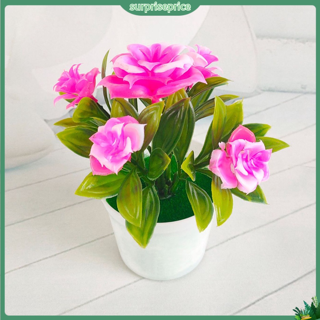 Chậu hoa giả trang trí nội thất sinh động hoa