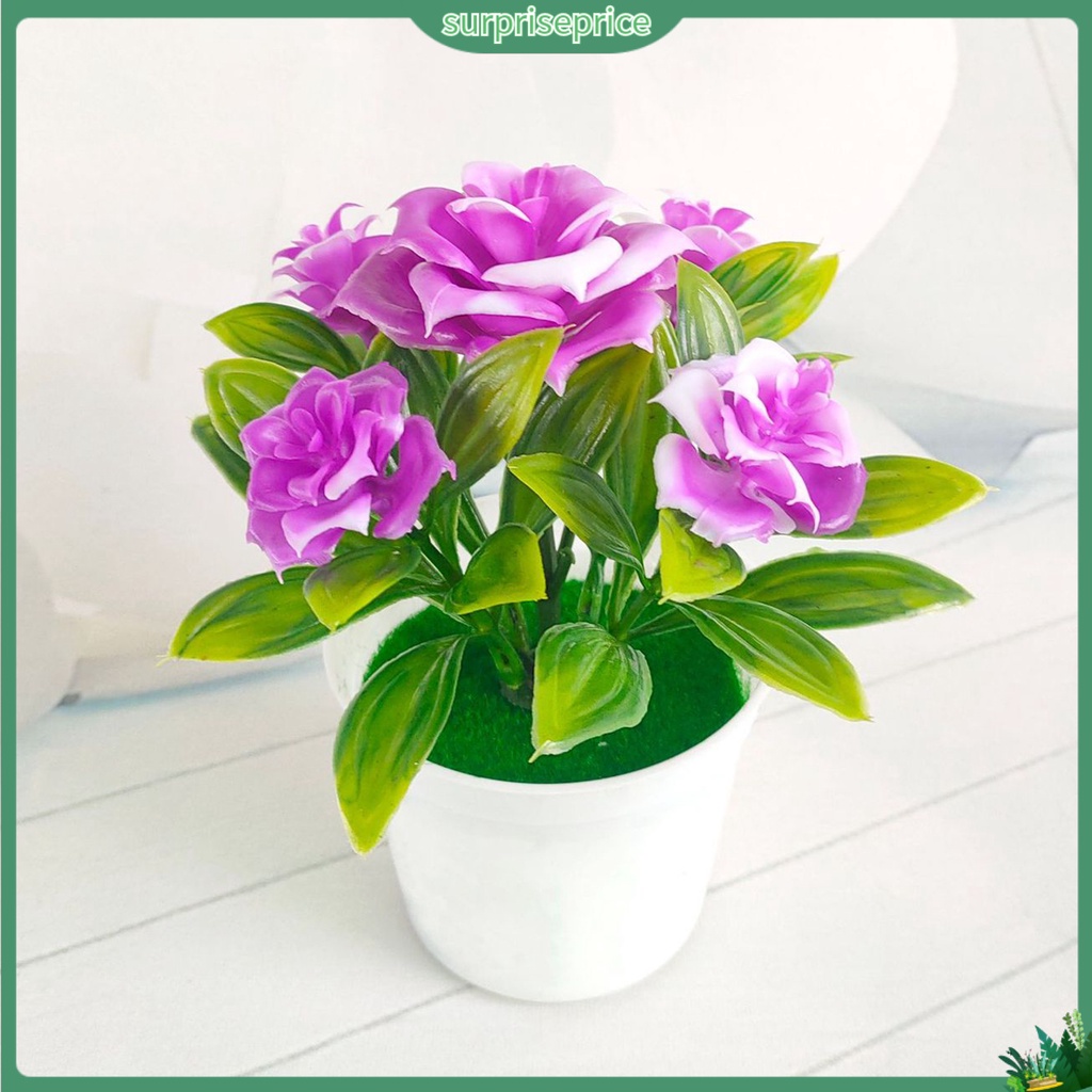 Chậu hoa giả trang trí nội thất sinh động hoa